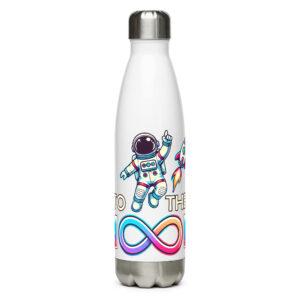 To the Moon Stainless steel water bottle
