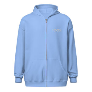 100% Zip Hoodie